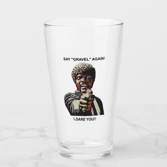 Säg Gravel igen, jag ber dig cykla Glaskopp (Framsida)