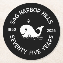 SAG HARBOR BACKE BEVERAGE COASTERS UNDERLÄGG PAPPER RUND