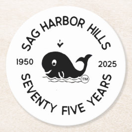 SAG HARBOR BACKE BEVERAGE COASTERS UNDERLÄGG PAPPER RUND