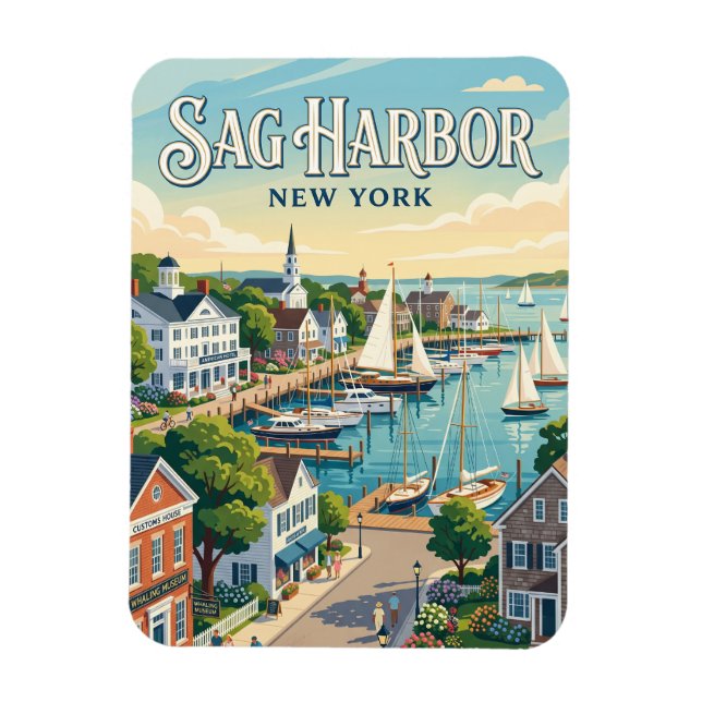 Sag Harbor, New York Magnet (Vertikal)
