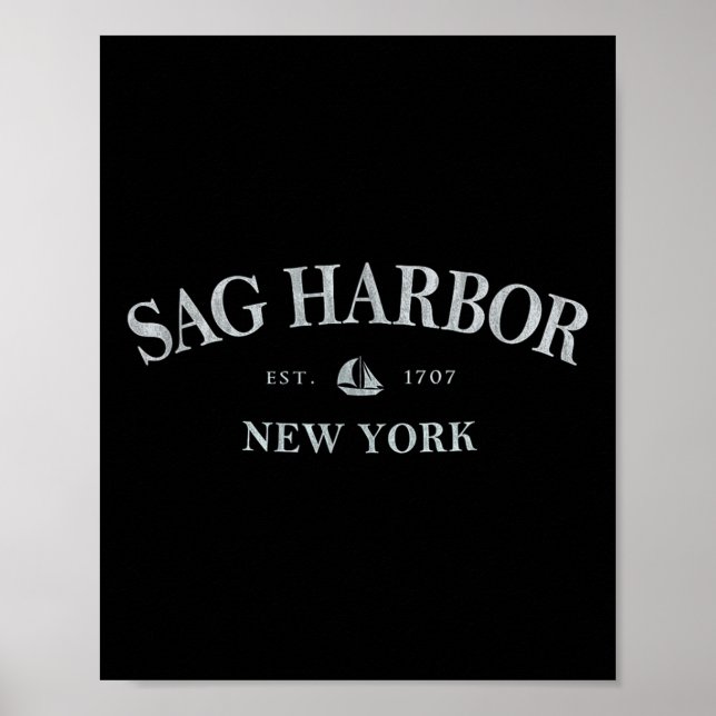 Sag Harbor New York _ Sag Harbor Ny Segelbåt  Poster (Framsidan)