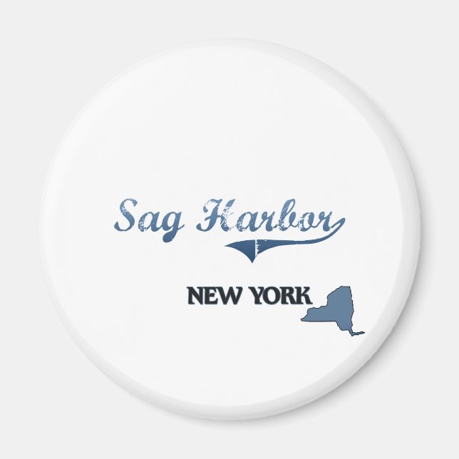 Sag Harbour New York City Classic Magnet (Framsidan)