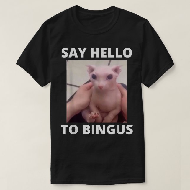Säg Hej Cute Bald Bingus Min innoved Hairless Sph T Shirt (Design framsida)