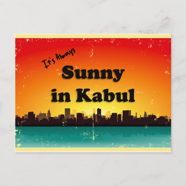 Säg hej från Kabul! Vykort (Framsida)