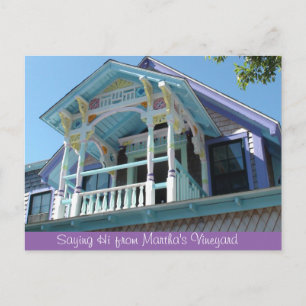 Säg hej från Martha's Vineyard Postcard Vykort