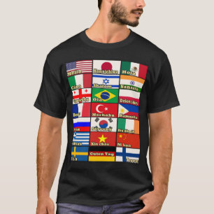 Säg Hej på 21 olika språk Cute Kids T Shirt