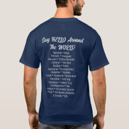 Säg Hej Värld runt T Shirt
