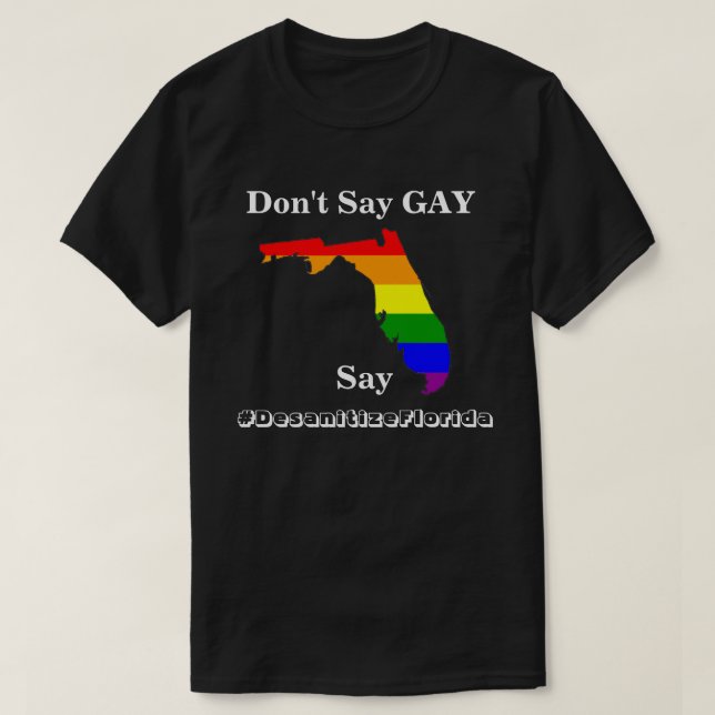 Säg inget, säg #DesanitizeFlorida T-Shirt (Design framsida)