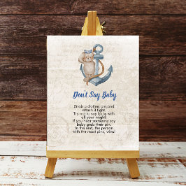 Säg inte att baby Ahoy är ett pojknautiskt tema Poster