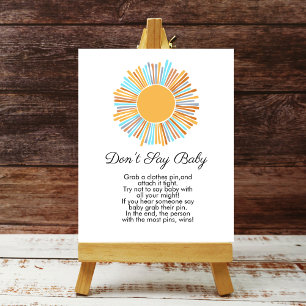 Säg inte att baby Boho Sol Retro kommer hit Sol Poster