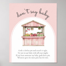 Säg inte att Baby bondar marknadsför babyspel Poster