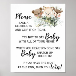 Säg inte att Baby Game Baby Shower är skylt