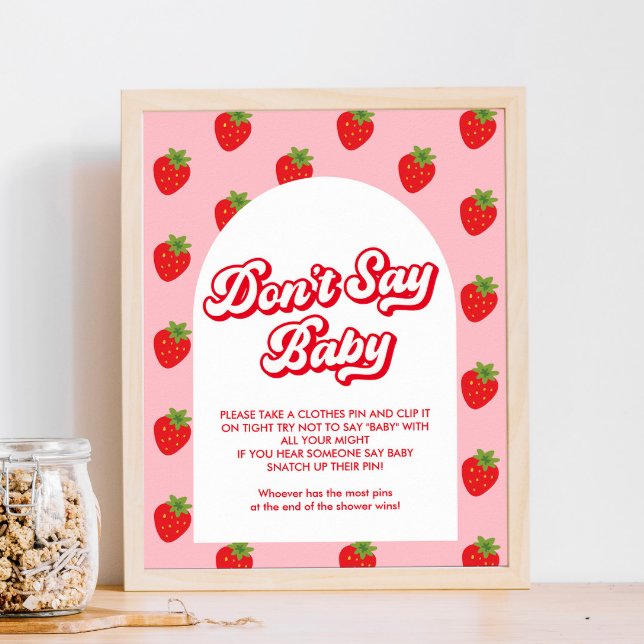 Säg inte att Baby-jordgubbsbabyspel Poster (Skapare uppladdad)
