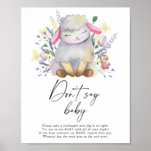 Säg inte att baby Poster