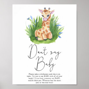 Säg inte att baby Poster