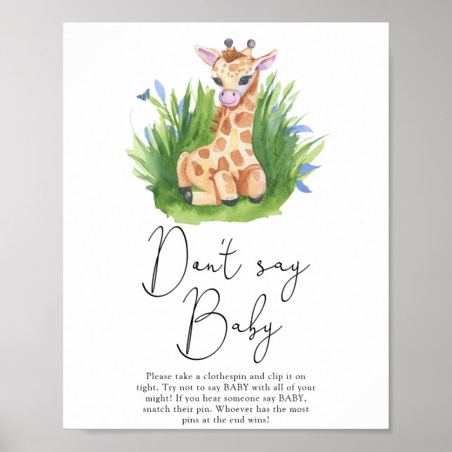 Säg inte att baby Poster (Framsidan)