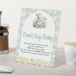 Säg inte Baby Game Bunny Gender Neutral Baby Show