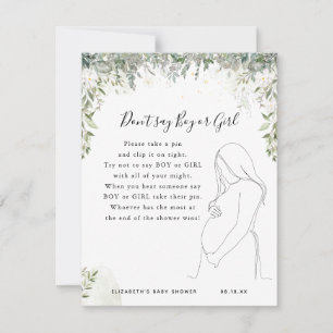 Säg Inte Pojke Eller Flicka Baby Shower Lek