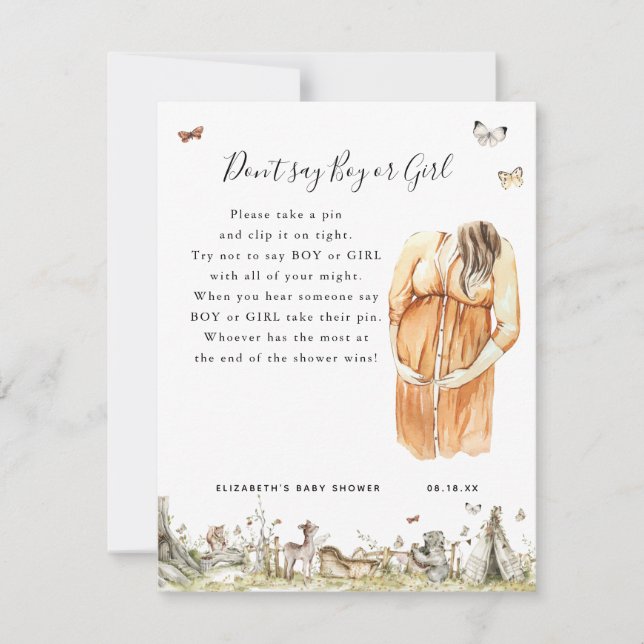 Säg inte pojke eller flicka | Barnstödsspel (Framsida)