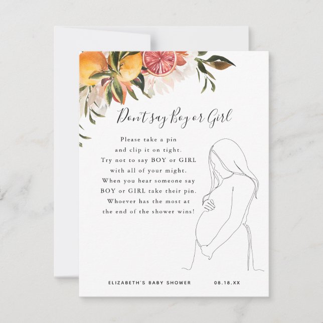 Säg inte pojke eller flicka | Barnstödsspel (Framsida)