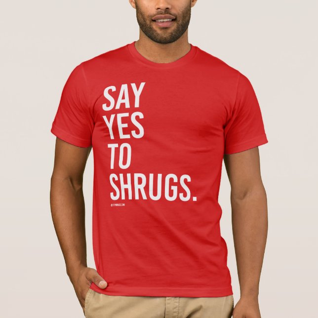 Säg ja till buggar tee shirt (Framsida)
