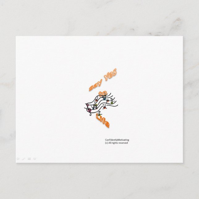 Säg ja till Life Vykort (Framsida)