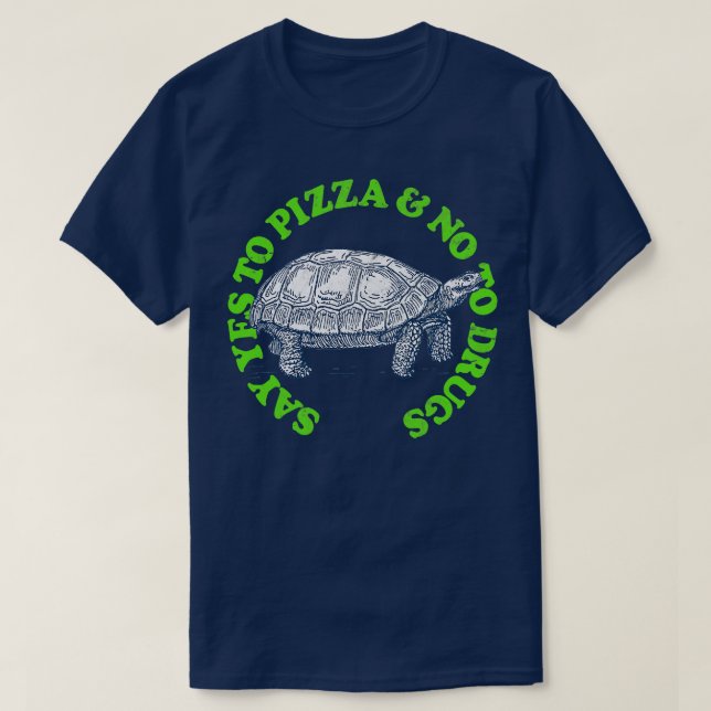 Säg ja till Pizza nej till narkotika 1 T Shirt (Design framsida)
