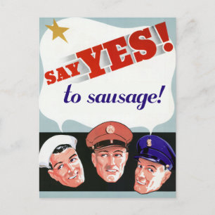 Säg ja till Sause Vykort