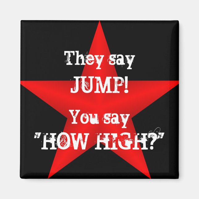 Säg Jump Magnet (Framsidan)