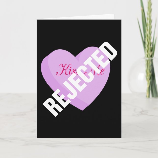 Säg Lycklig Valentineser med avvisning och delning Helgkort (Framsida)
