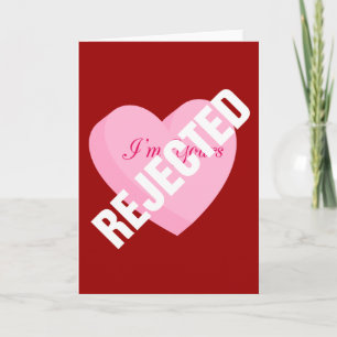 Säg Lycklig Valentineser med avvisning och delning Helgkort