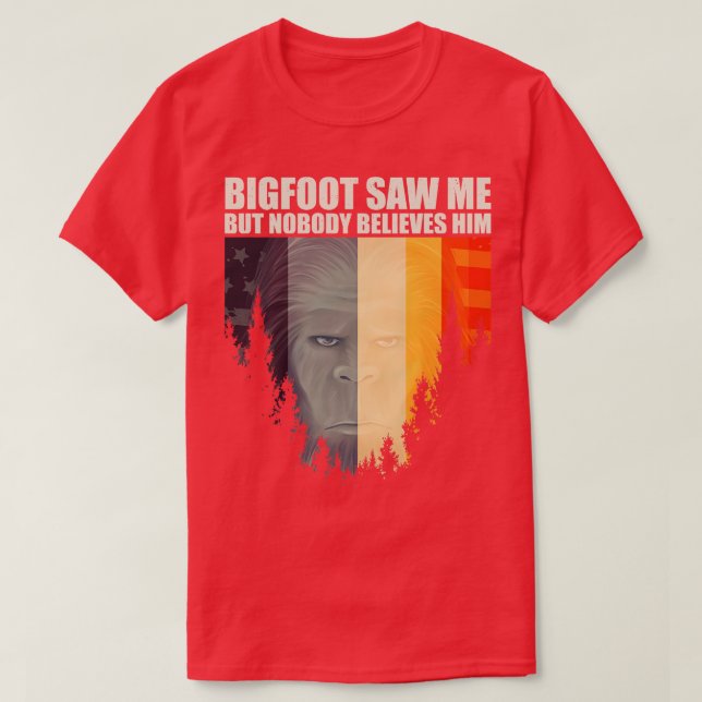 såg mig, men ingen tro honom 5 t shirt (Design framsida)