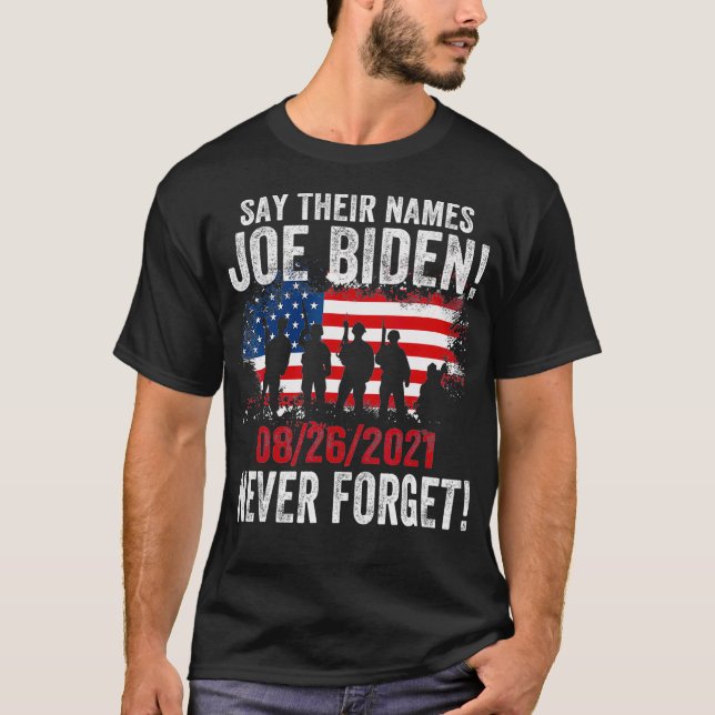 Säg Namn Joe Namn av Fallen Soldiers 13 han T Shirt (Framsida)