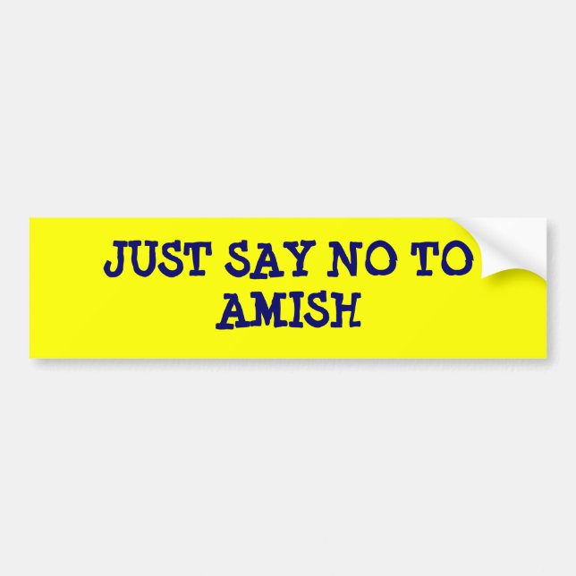 SÄG NEJ TILL AMISH BILDEKAL (Framsidan)