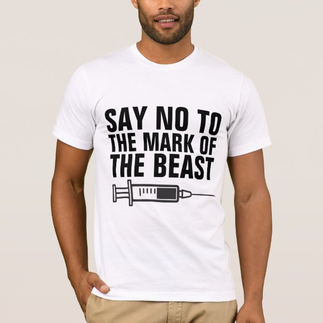 SÄG NEJ TILL BEASTENS T-SHIRTS MÄRKNING (Framsida)