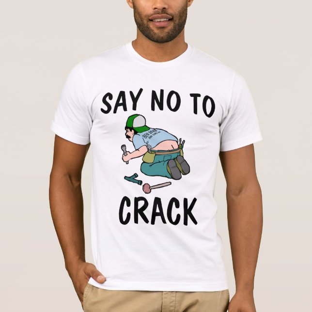 SÄG NEJ TILL CRACK, Rödgummi, LUNT-Shirts T Shirt (Framsida)