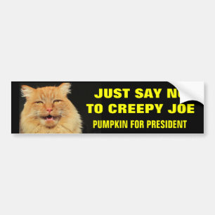 Säg nej till Creepy Joe Bildekal