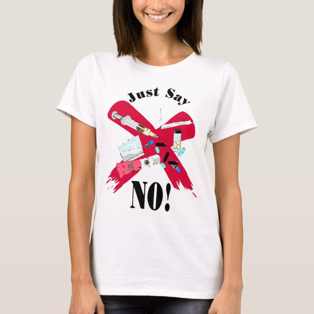 Säg nej till droger t-shirt (Framsida)