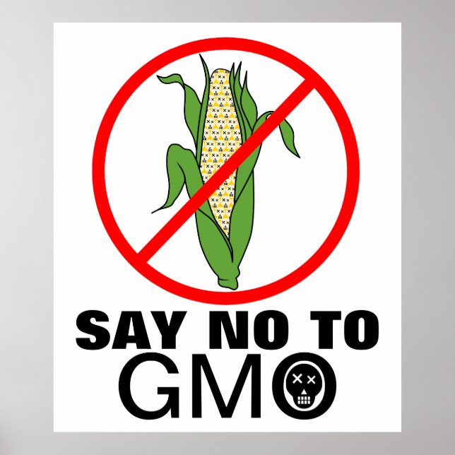 Säg nej till GMO Maj cob Poster (Framsidan)