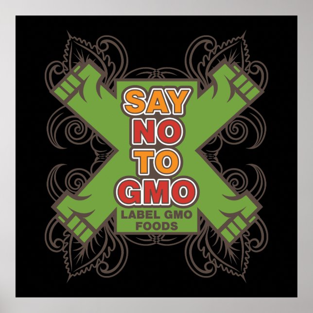 Säg nej till GMO Poster (Framsidan)