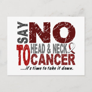 Säg NEJ till Huvud- och Nacke-cancer 1 Vykort