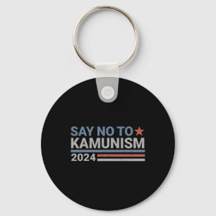 Säg nej till Kamunism Kamala Rösttrumpetens röst Nyckelring