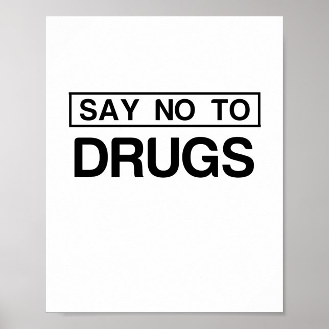 SÄG NEJ TILL LÄKEMEDEL POSTER (Framsidan)
