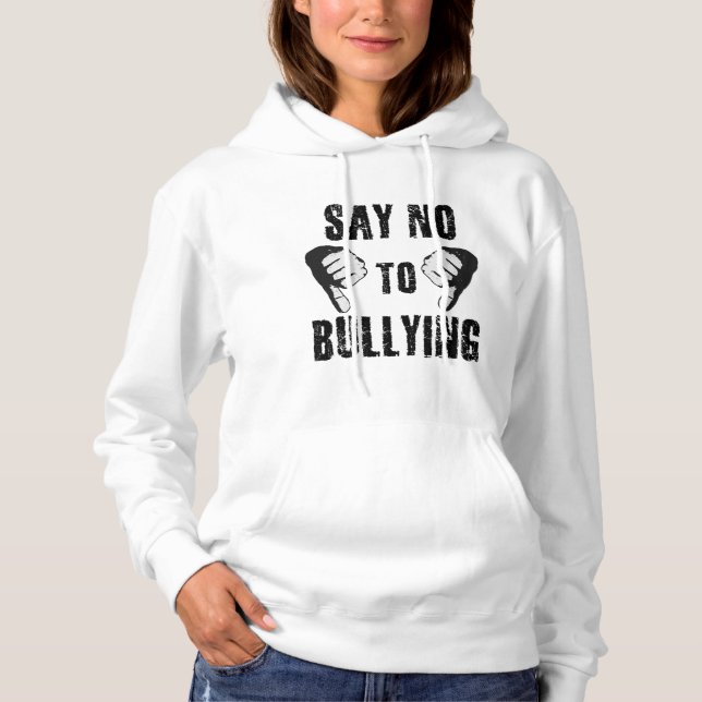 Säg nej till mobbning t shirt (Framsida)