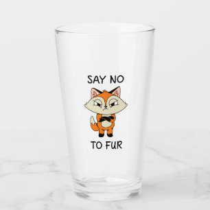 Säg nej till Päls - Ledsen Fox Glaskopp