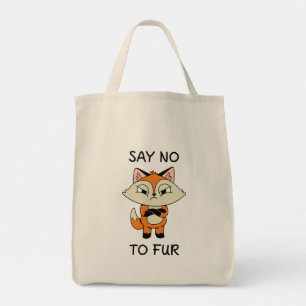 Säg nej till Päls - Ledsen Fox Tygkasse
