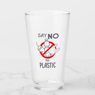 Säg nej till plast glaskopp
