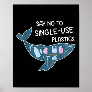 Säg nej till plastens miljöskyddstyp poster