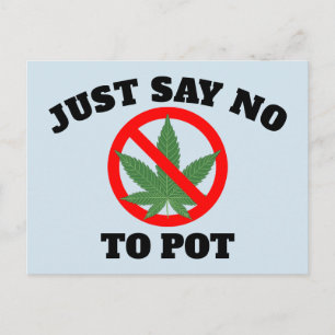 SÄG NEJ TILL POT Brevkort Vykort