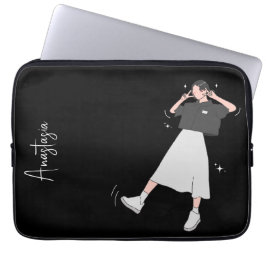 "Säg ost" Aesthetic Girl Anpassade Laptop Fodral